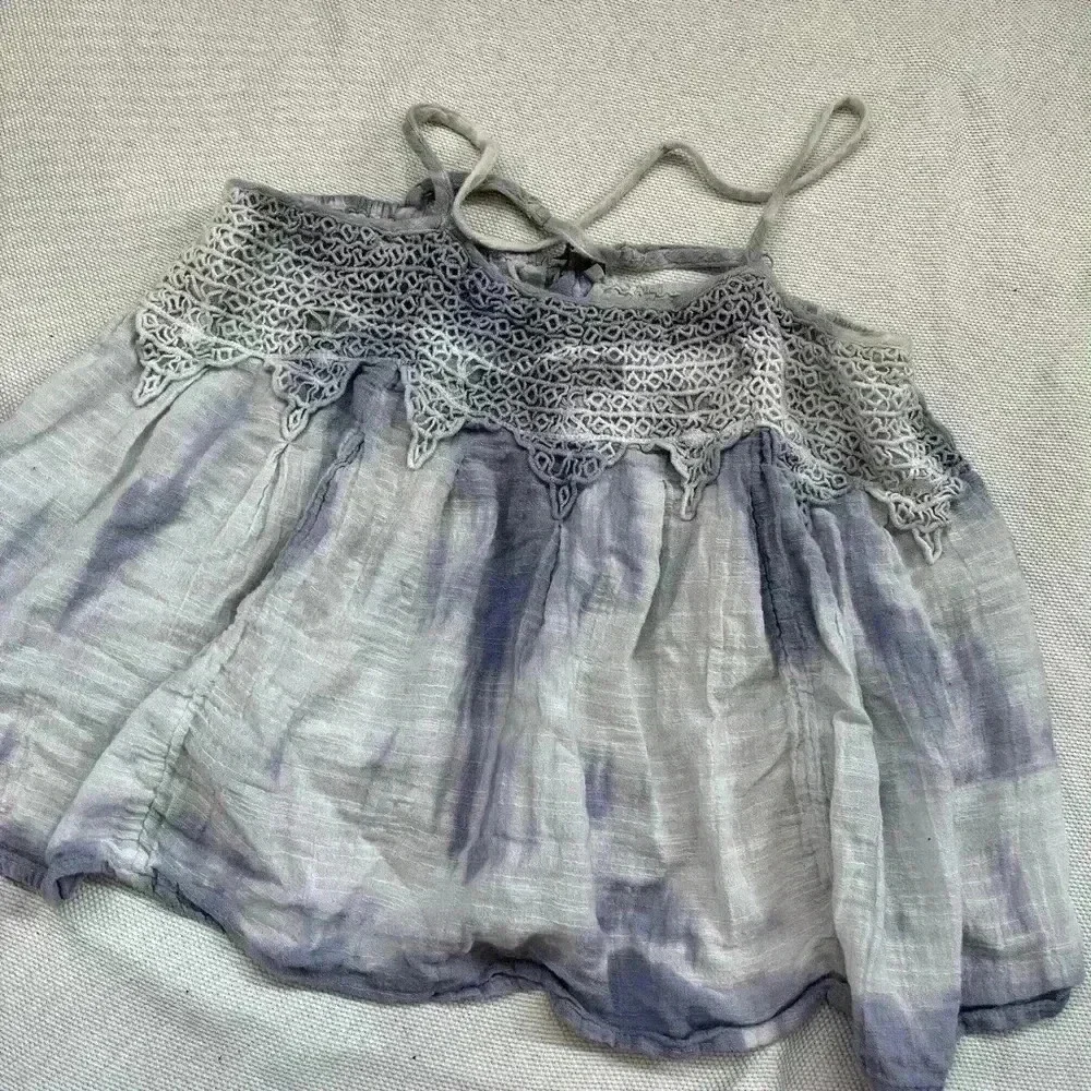 American Eagle Tie Dye Baby Doll Tank Top - Picture 3 of 3
